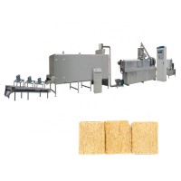 Factory technical staff support textured soy protein manufacturers / Soya chunks extruded machinery